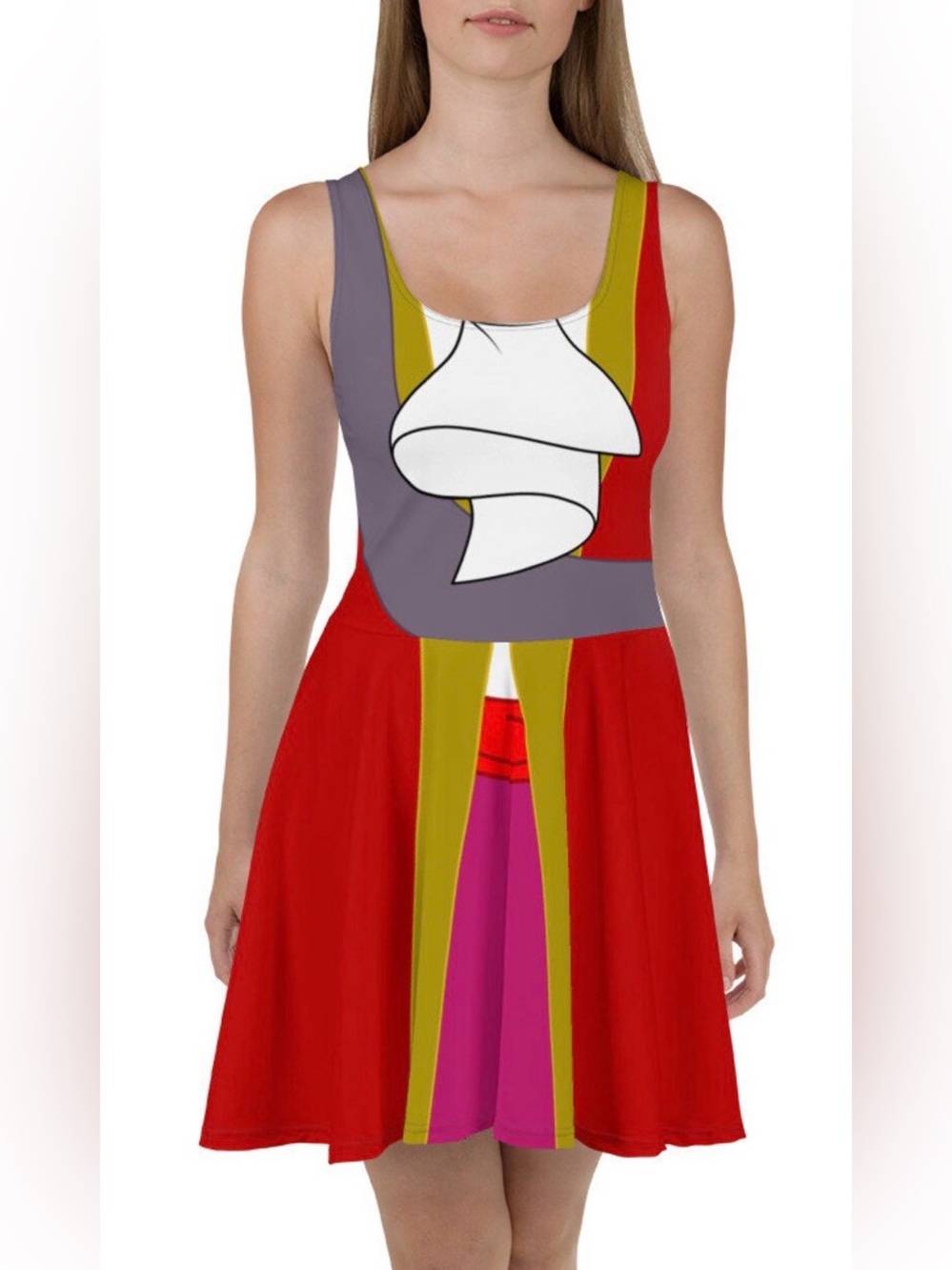Display Disney Peter Pan Captain Hook sleeveless skater dress size 2X